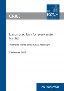 Download the PDF of the new RCPsych Liaison Psychiatry report